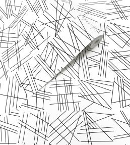 Tilt Wallpaper by Erica Wakerly Black/White