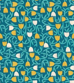 Tiny Tulip Wallpaper by Ohpopsi Azure