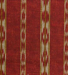 Ikat Stripe Fabric by Titley and Marr Paprika & Ochre