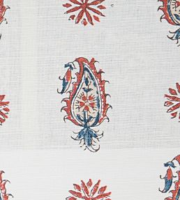 Persian Paisley Fabric by Titley and Marr Indigo&Madder