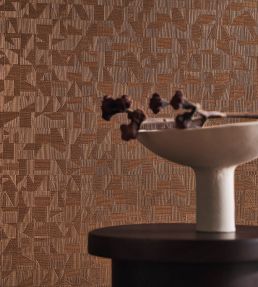 Tiznit Wallpaper by Casamance Kaki / Dore