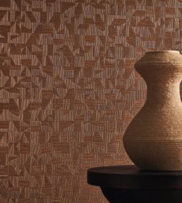 Tiznit Wallpaper by Casamance Kaki / Dore