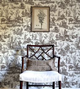 Toile Baptiste Wallpaper by Lewis & Wood Moule
