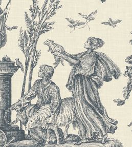 Toile Baptiste Wallpaper by Lewis & Wood Moule