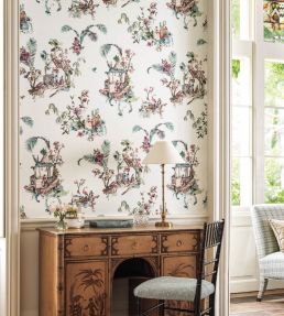 Toile Chinoise Wallpaper by Nina Campbell 1