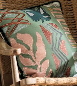 Totem Fabric by Osborne & Little Celadon