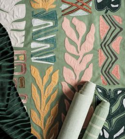 Totem Fabric by Osborne & Little Celadon