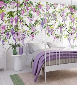 Trailing Wisteria Mural by Ohpopsi Linen