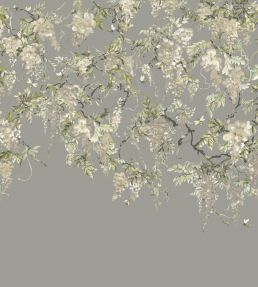 Trailing Wisteria Mural by Ohpopsi Linen & Stone