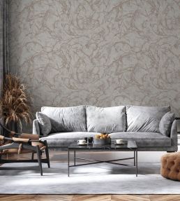 Tranquil Stone Wallpaper by Today Interiors Deep Grey