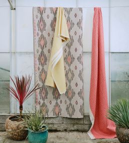 Travelling Light Performance Fabric by Christopher Farr Cloth Arancio