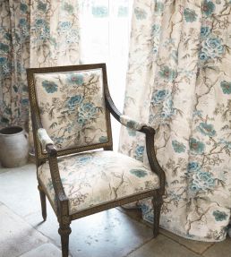 Tree Poppy Fabric by Colefax and Fowler Red/Green