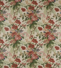 Tree Poppy Fabric by Colefax and Fowler Red/Green