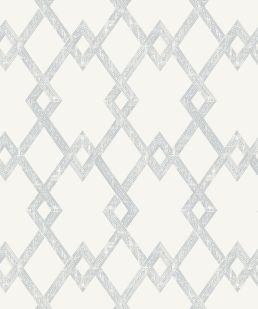 Treillage Wallpaper by Madeaux 01 Silver Cloud