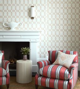 Treillage Wallpaper by Madeaux 01 Silver Cloud