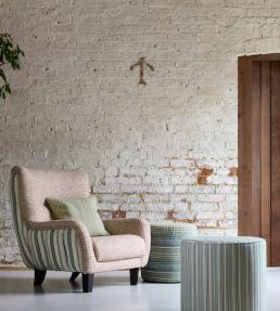 Trelica Fabric by Clarke & Clarke Blush