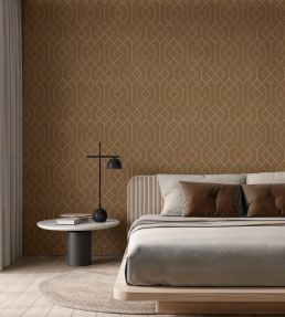 Trellis Wallpaper by Coordonne Sand