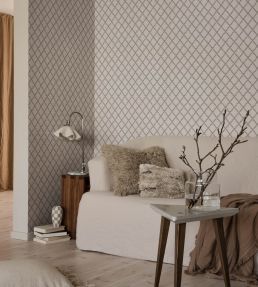 Trellis Wallpaper by Sandberg Graphite