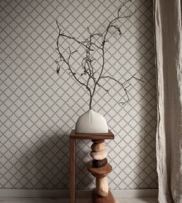 Trellis Wallpaper by Sandberg Graphite