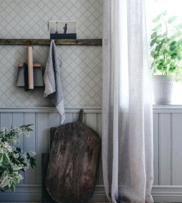 Trellis Wallpaper by Sandberg Misty Blue