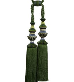 Trianon Double Tassel Tieback Trimming by Samuel & Sons Emerald