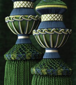 Trianon Double Tassel Tieback Trimming by Samuel & Sons Emerald