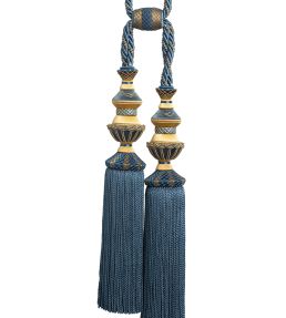 Trianon Double Tassel Tieback Trimming by Samuel & Sons Lapis