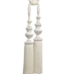 Trianon Double Tassel Tieback Trimming by Samuel & Sons Pearl