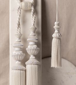 Trianon Double Tassel Tieback Trimming by Samuel & Sons Pearl