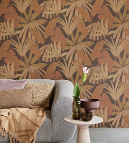 Tropical Palm Wallpaper by Eijffinger Brown / Taupe