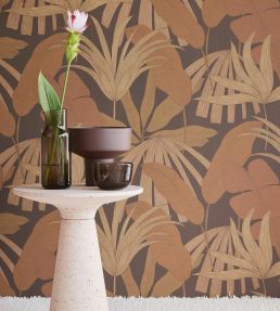 Tropical Palm Wallpaper by Eijffinger Brown / Taupe