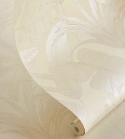 Tropical Leaf Wallpaper by Eijffinger Beige / Sand