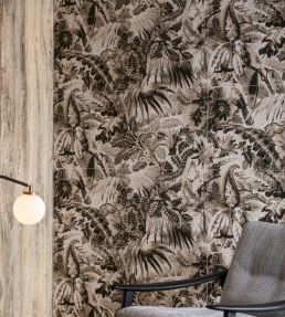 Tropicali Wallpaper by Arte Black Sepia