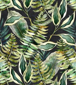 Tropics Velvet Fabric by Avalana Dark