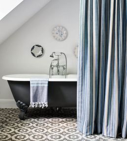 Tulsi Stripe Fabric by Jane Churchill Blue