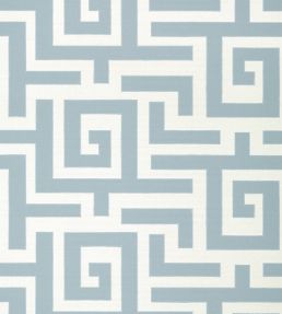 Tulum Applique Fabric by Thibaut Spa Blue