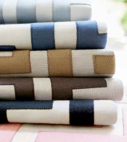 Tulum Applique Fabric by Thibaut Spa Blue