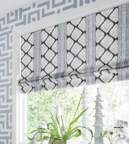 Tulum Wallpaper by Thibaut Spa Blue