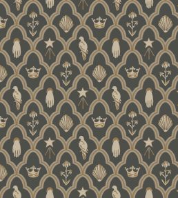 Turtledove Barn Wallpaper by Sandberg Charcoal