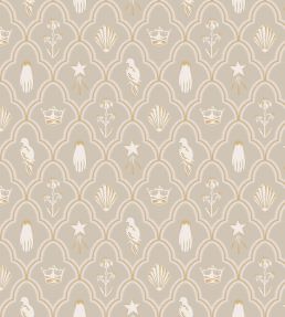 Turtledove Barn Wallpaper by Sandberg Grey