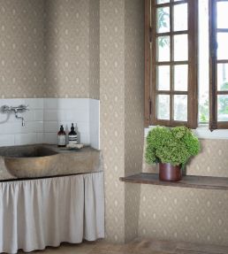 Turtledove Barn Wallpaper by Sandberg Grey
