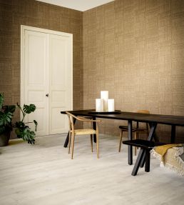 Twine Wallpaper by Arte Warm Steel