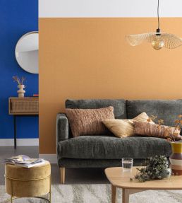 Uni Gaze Wallpaper by Caselio Bleu Indigo