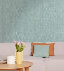 Uni Mat Wallpaper by Caselio Bleu Bicolore