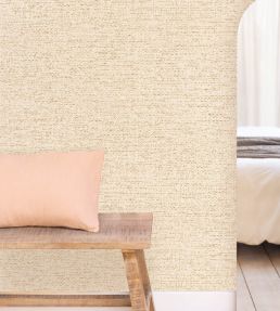 Uni Metallise Wallpaper by Caselio Beige Dore
