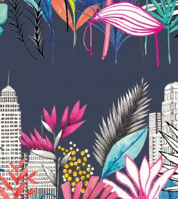Urban Tropic Wallpaper by Ohpopsi Midnight