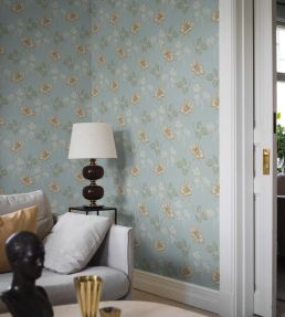 Valborg Wallpaper by Borastapeter Brown