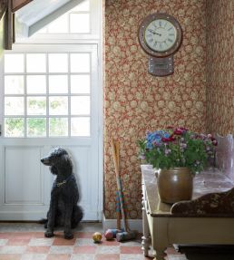 Valentin Wallpaper by Sandberg Ruby Red