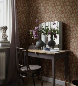 Valentin Wallpaper by Sandberg Ruby Red