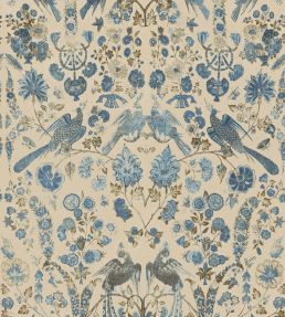 V&A Coromandel Fabric by Arley House Lapis
